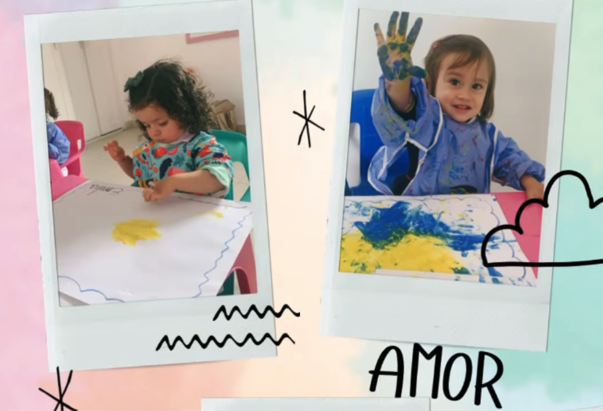 A pintar con las manos…